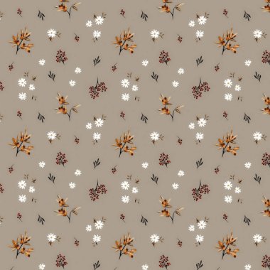 Kusursuz desenli çiçekli çiçek yaprakları illüstrasyon doğası.