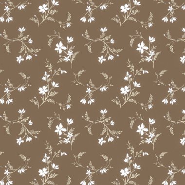 Kusursuz desenli çiçekli çiçek yaprakları illüstrasyon doğası.