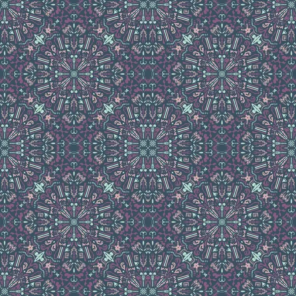 Desensiz çerçeve etnik sanat tasarımı resimlemesi