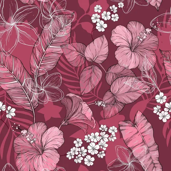 Kusursuz desenli çiçek desenli sanat tasarımı çizimi