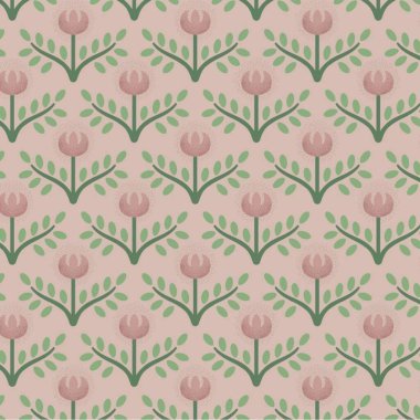 Kusursuz desenli çiçekli çiçek yaprakları çizim yapıyor.