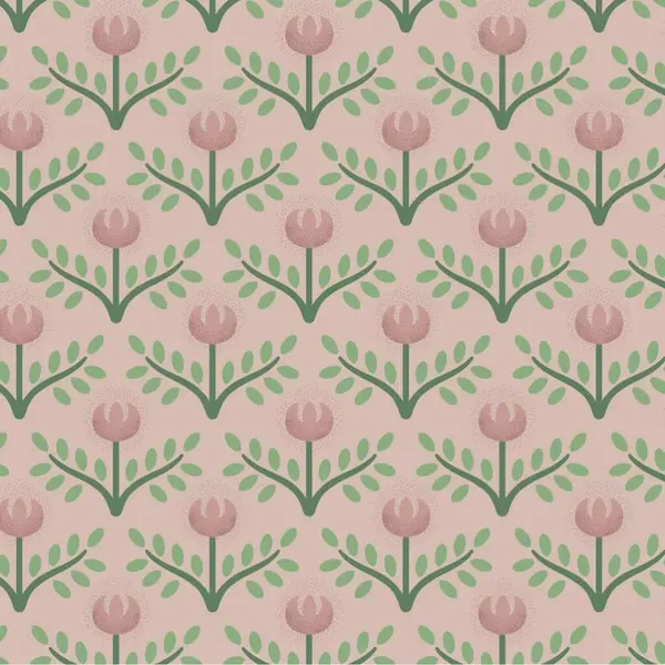 seamless pattern floral flower blossom leaves illustration