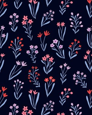 Kusursuz çiçek desenli sanat tasarımı çizimi