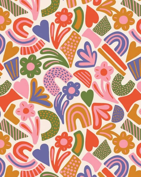 Kusursuz çiçek desenli sanat tasarımı çizimi