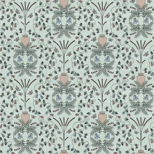 Çiçeksiz desenli çiçek desenli sanat tasarımı illüstrasyon kültürü ikat