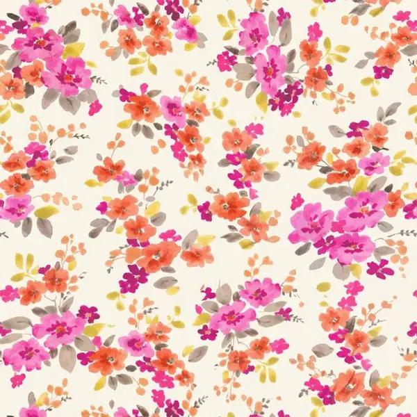 Kusursuz çiçek desenli sanat tasarımı çizimi