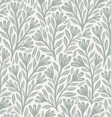 Çiçek açan desenli tropikal sanat tasarımı çizimi