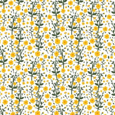 Çiçek desenli çiçek desenli tasarım, doğa kumaş tekstili