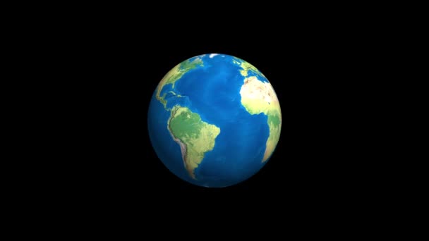 Globe Tournant Utiliser Comme Vidéo Accompagnement Dans Projet Monde Concept — Video