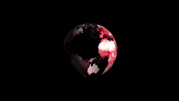 Forgó Földgömb Kísérő Videóként Való Felhasználásra Egy Projektben Világ Föld — Stock videók