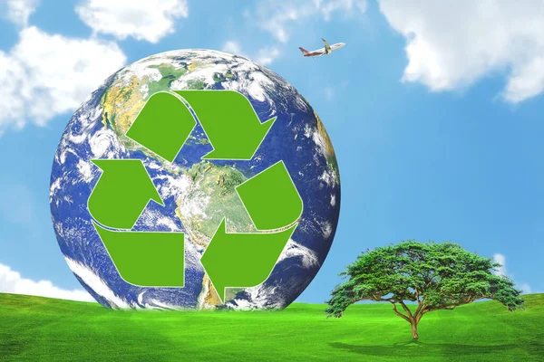 reuse concept Recycle. Protect the environment, reduce pollution, love the world.