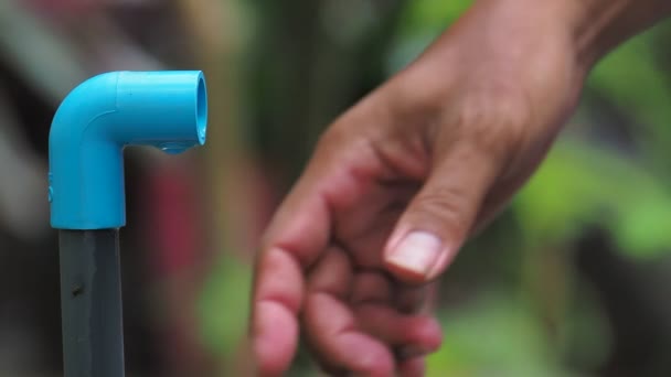 Das Konzept Des Sauberen Wassermanagements Für Die Menschen Sauberes Wasser — Stockvideo