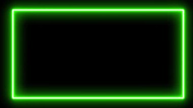 dinamik ışık rengarenk parlayan uzay çerçevesi. 