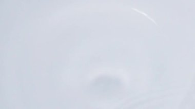 Slow motion 4X water droplets falling on water surface