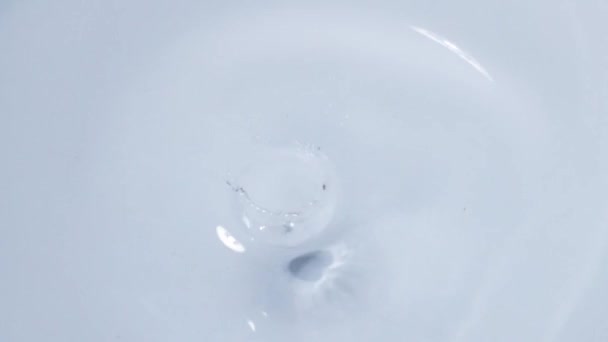 Slow Motion Water Droplets Falling Water Surface — Vídeo de Stock