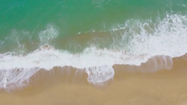 Aerial Video Concept Background Summer Waves Sea Beautiful Beaches Phuket — Video