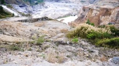 A large gypsum mine in Thailand. mining industry concept