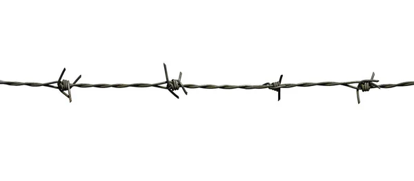 stock image barbed wire isolated on white background