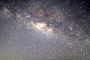 Yıldızlı güzel bir gece gökyüzünün samanyolu