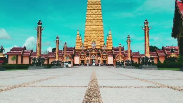 Incroyable Grand Temple Magnifique Thaïlande Concept Incroyable Thaïlande Wat Bang — Video
