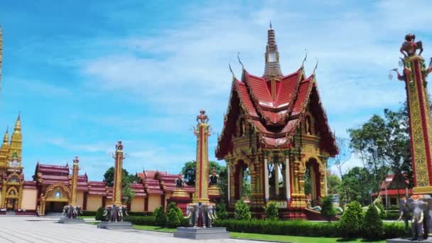 Incroyable Grand Temple Magnifique Thaïlande Concept Incroyable Thaïlande Wat Bang — Video