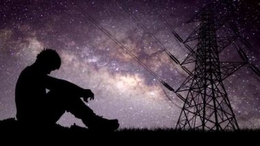 Geceleri yalnız ve çaresiz adamlar Yıldızlar ve samanyolu 