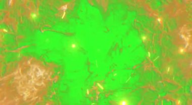 Yeşil ekranda patlama bombası ateşi