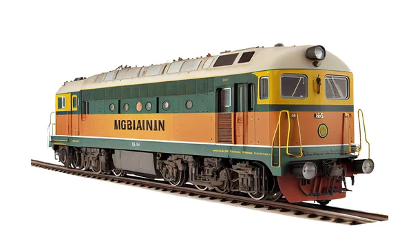 3d rendering of Indian Railways on white background