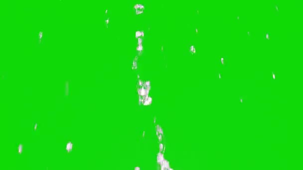 Πιτσιλιές Νερού Πράσινο Φόντο Πιτσιλιές Στην Πράσινη Οθόνη Shot Water — Αρχείο Βίντεο