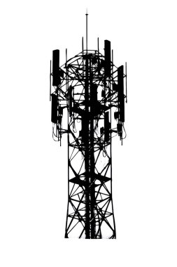 Bir telekomünikasyon kulesinin 3D canlandırması