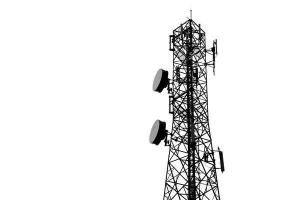 Torres Antena Comunicación Torres Telecomunicaciones Con Antenas Torre Telefonía Celular —  Fotos de Stock