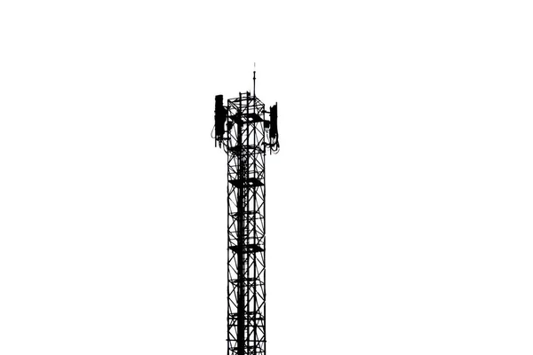 Πύργος Τηλεπικοινωνιών Κεραίες Κεραία Στον Ουρανό Πύργος Κεραίες Κεραία Τηλεφώνου — Φωτογραφία Αρχείου