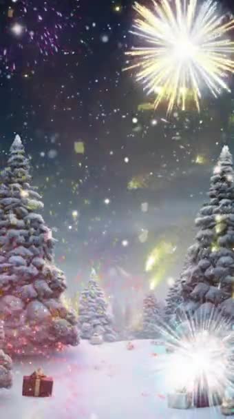 Abstrakter Hintergrund Mit Lichtern Abstrakter Weihnachtlicher Hintergrund Weihnachtlicher Hintergrund — Stockvideo