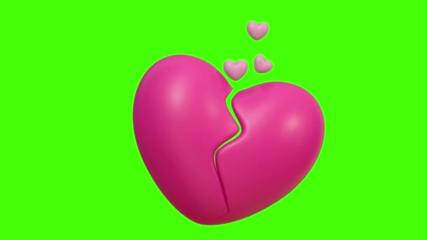 사랑과 발렌타인의 프로젝트를 장식하기위한 모양의 비디오 애니메이션 — 비디오