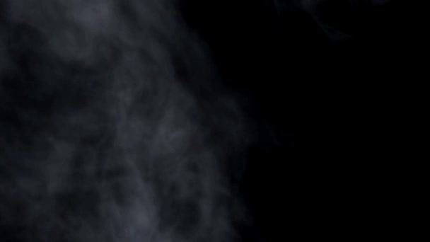 黑色背景上的烟 — 图库视频影像