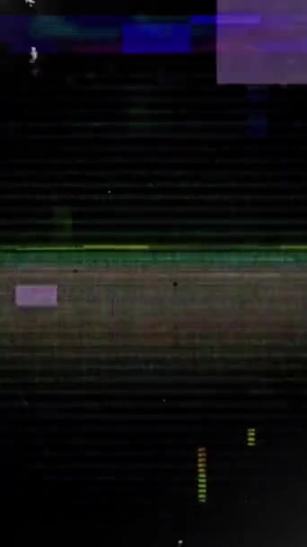 电视噪音的视频背景 用于项目装饰 恐怖等 — 图库视频影像