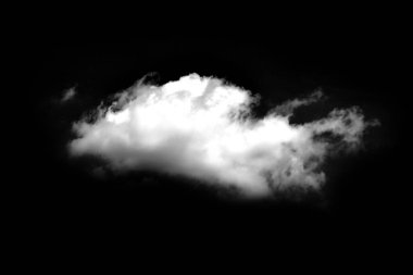 Siyah arkaplanda beyaz bulutlar