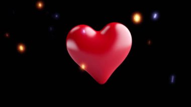 Sevgililer gününde dekorasyon için kalp animasyonu