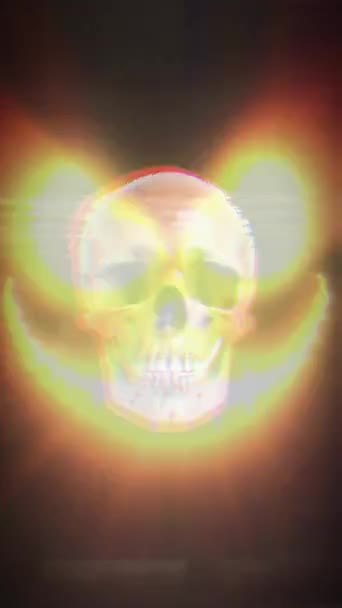Video Skull Background Halloween — Stock Video