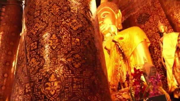 Schöner Tempel Von Laos Luang Prabang Laos Tourismuskonzept — Stockvideo