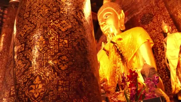 Piękna Świątynia Laosu Luang Prabang Koncepcja Turystyki Laosu — Wideo stockowe