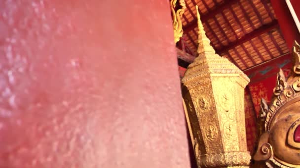 Hermoso Templo Laos Luang Prabang Concepto Turismo Laos — Vídeo de stock
