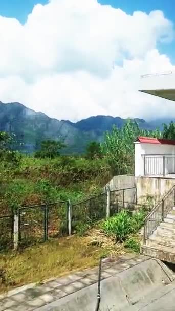 Красиві Сільські Краєвиди Таїланду Поїзда — стокове відео
