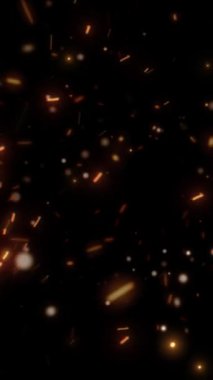 Noel ışıkları arka planı. Siyah bir arkaplanda gece yangın