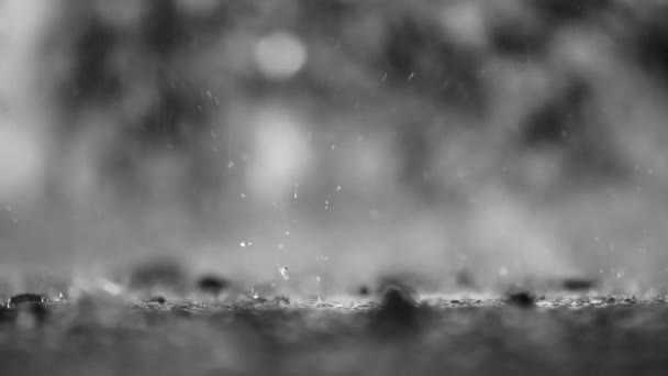 Duże Opady Deszczu Spowodowane Globalnymi Zmianami Klimatu Zwiększone Opady Deszczu — Wideo stockowe
