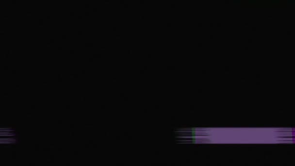 Экран Сломанного Винтажного Телевизора Сигнала Телевизионные Эффекты Артефакты — стоковое видео