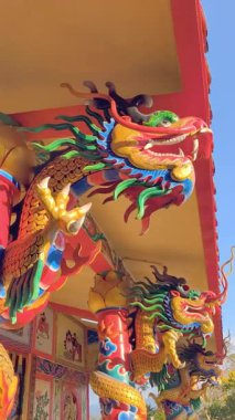 Çin şehrindeki güzel Çin tapınağı.