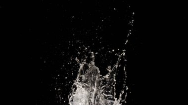 Siyah arkaplanda su damlası