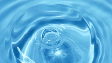 Güzel mavi su damlası