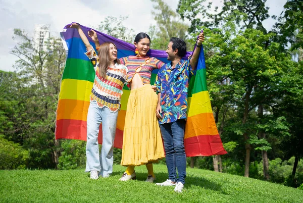 Concept Lgbtq Community Equality Movement Proud Gay Lgbtq Happy Pride — Stock Photo, Image